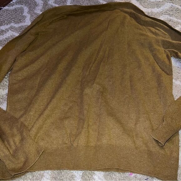 J Crew mustard color sweater size L - Picture 6 of 6